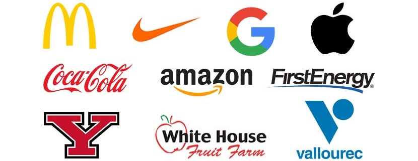 Group of logos with the best branding identities.