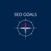 Compass with arrow pointing toward SEO goals.