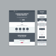 A landing page template website.