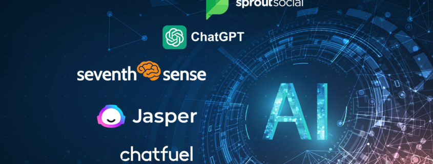 Five popular AI tools for marketing automation.