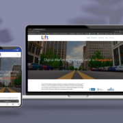 Mobile-optimized website compared to its desktop version.