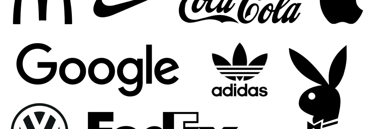 Image of prominent logos that follows expert logo design tips.